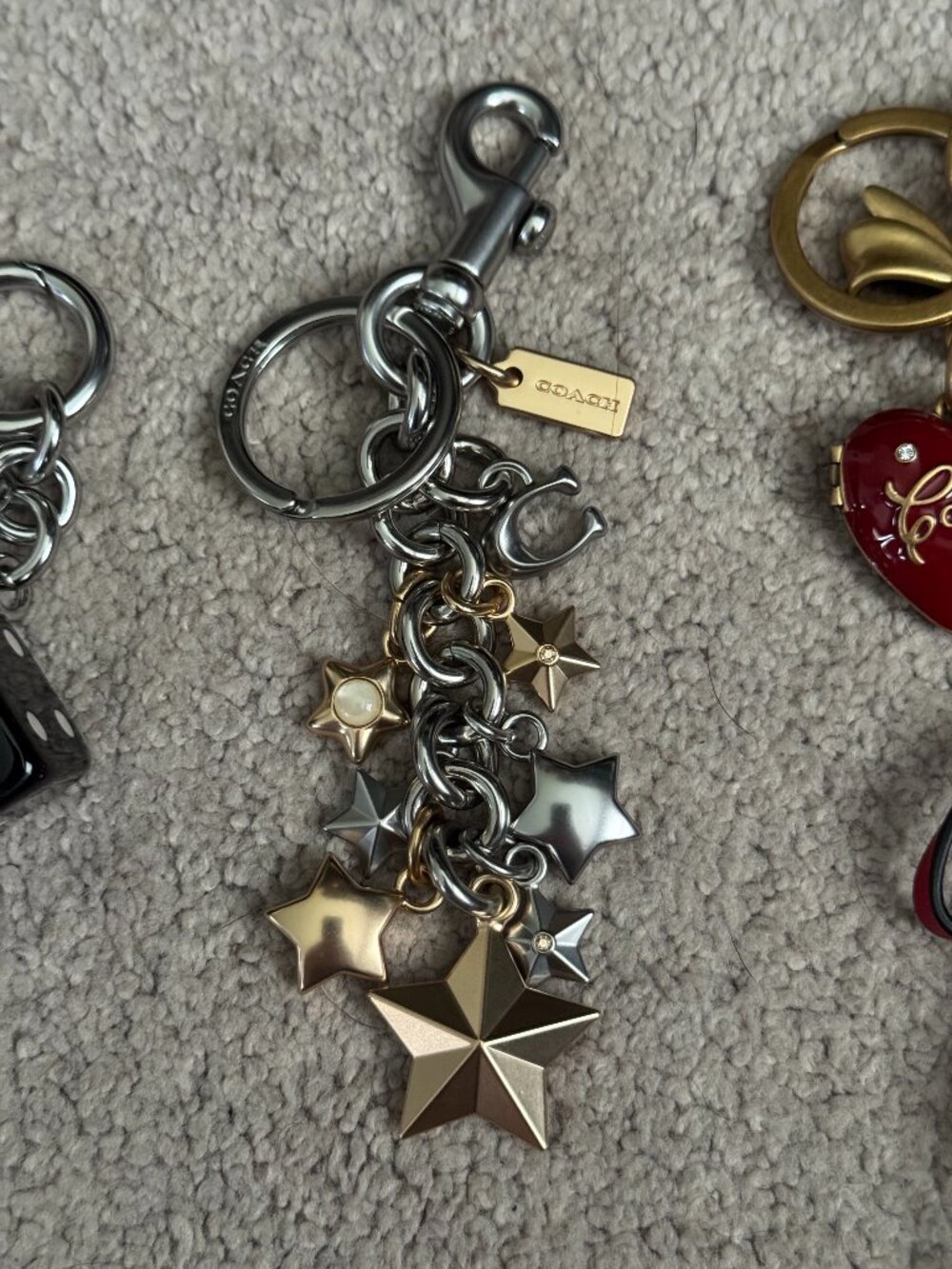 Coach star cluster charm, NWOT